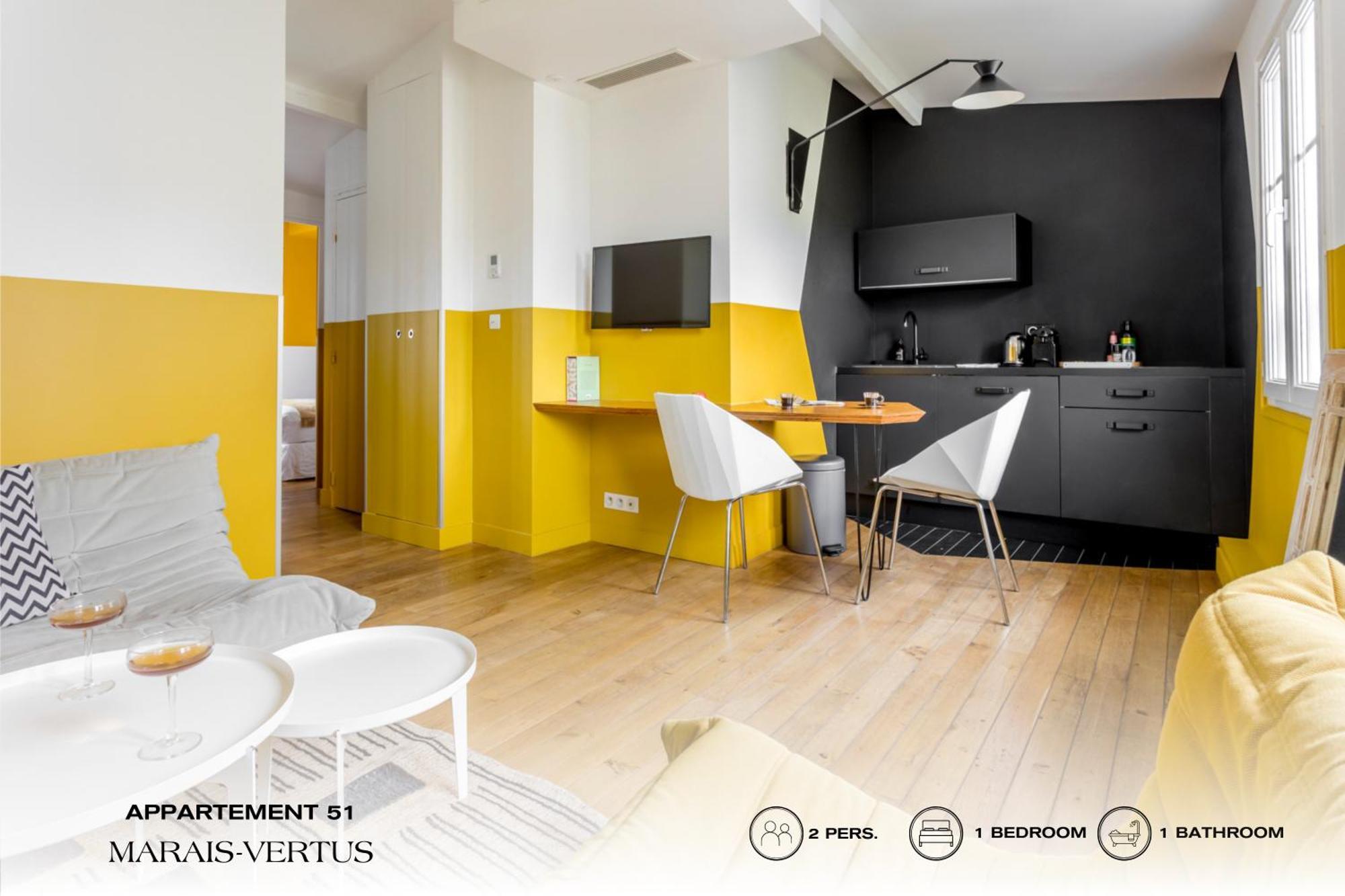 Apartment Beauquartier - Marais Vertus *